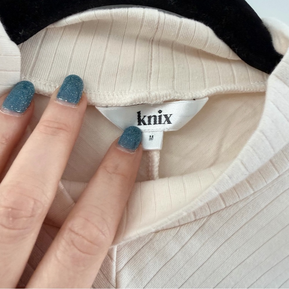 Knix Ribbed Cream Bodysuit - Picture 2 of 3